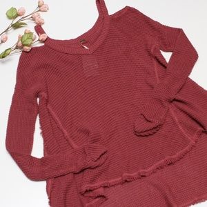 NWT Free People Moonshine Cold Shoulder Top